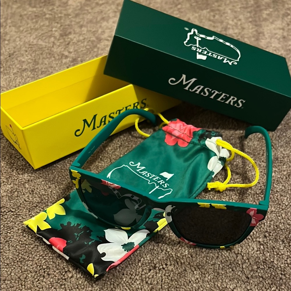 Masters Floral Sunglasses - Green and Yellow